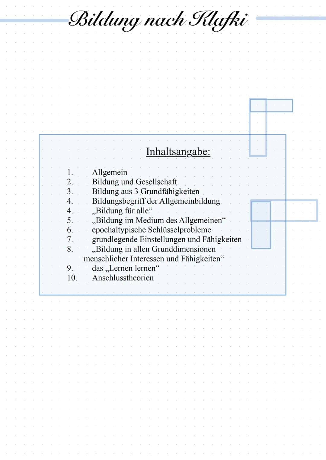 
<h2 id="allgemein">Allgemein</h2>
<p>Klafki vertritt einen normativen Ansatz, der gleichermaßen auf die individuelle Emanzipation wie auf d