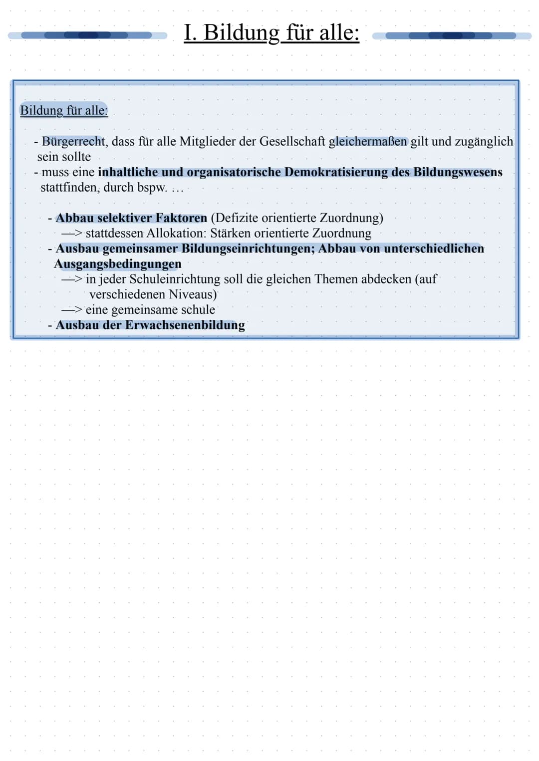 
<h2 id="allgemein">Allgemein</h2>
<p>Klafki vertritt einen normativen Ansatz, der gleichermaßen auf die individuelle Emanzipation wie auf d