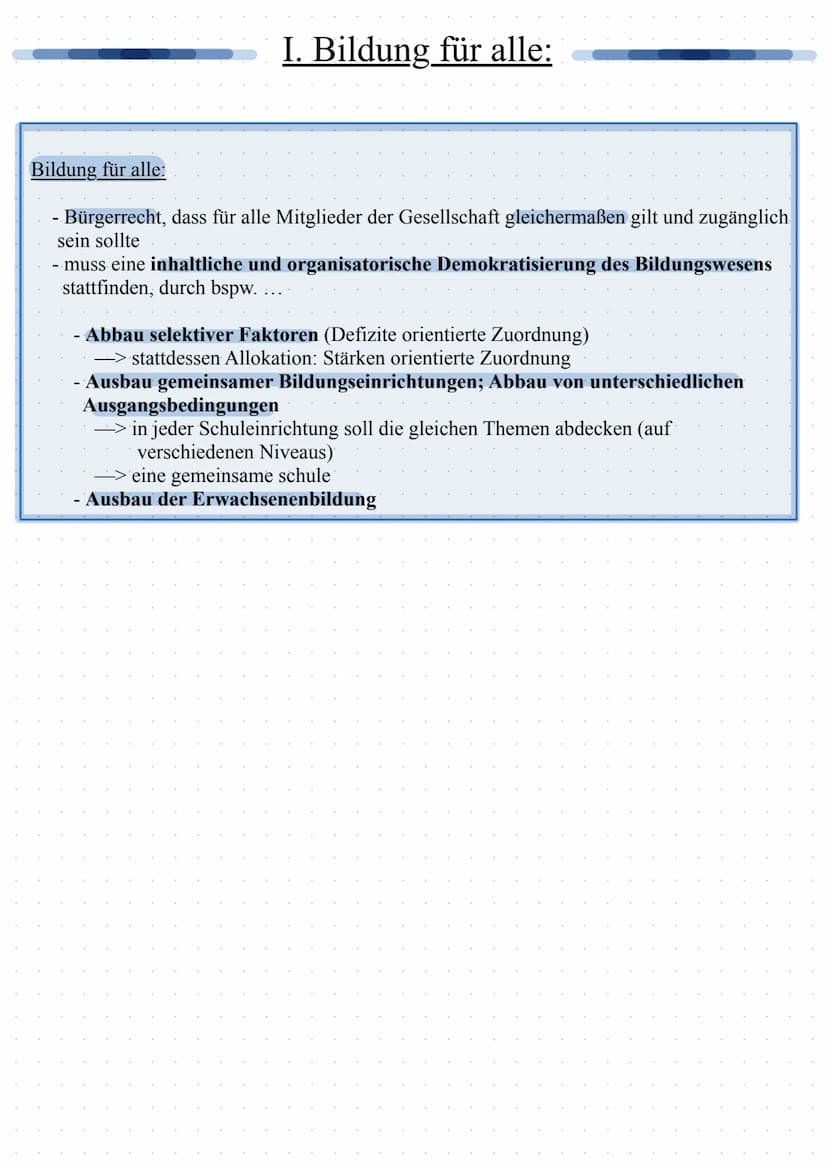 
<h2 id="allgemein">Allgemein</h2>
<p>Klafki vertritt einen normativen Ansatz, der gleichermaßen auf die individuelle Emanzipation wie auf d