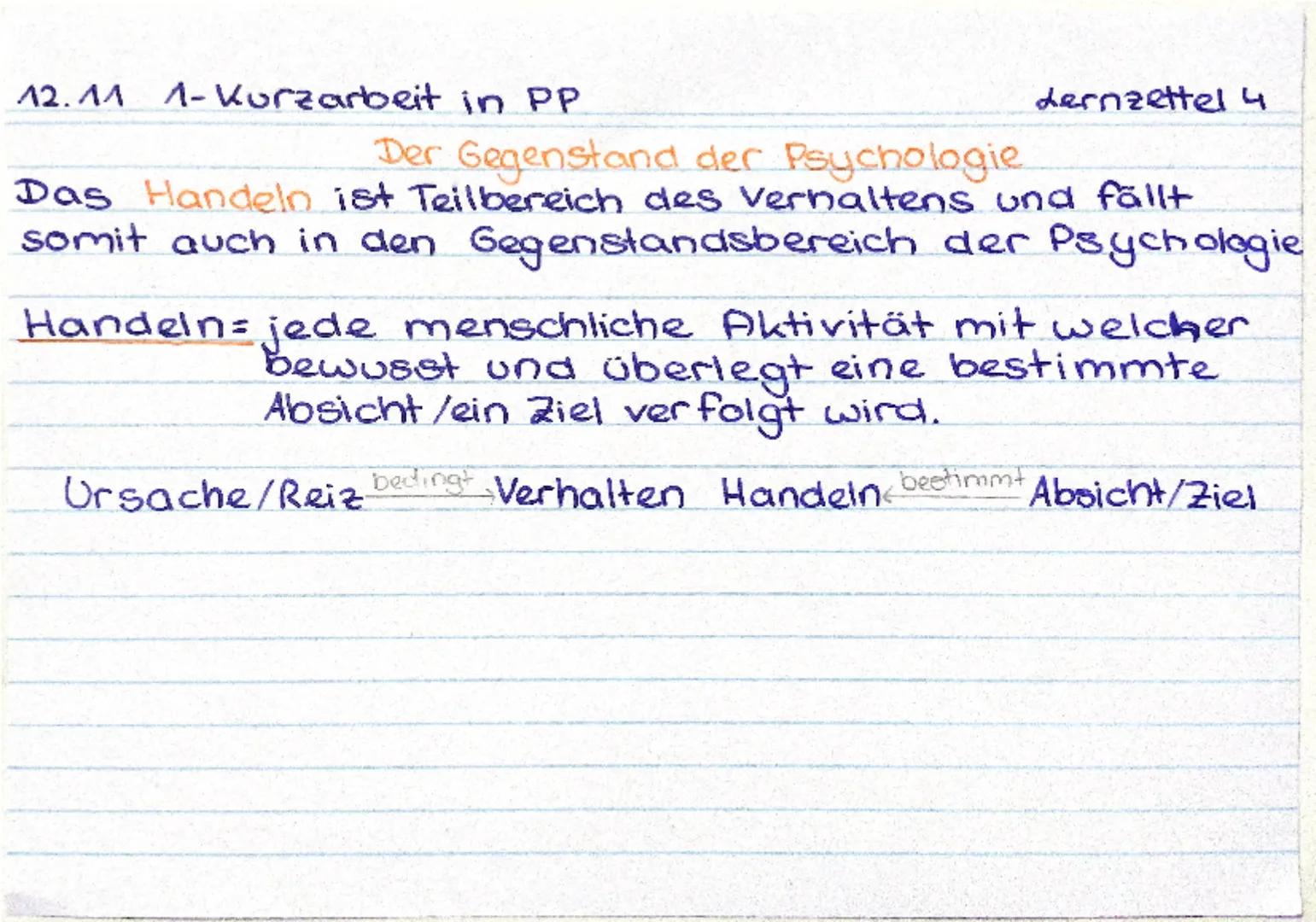 12.11
1-Kurzarbeit in PP
Lernzettel 1
Wissenschaftliche Theorie vs Alltagstheorie
= durch wissenschaftliches
Vorgehen
-objektiv d.h. verschi