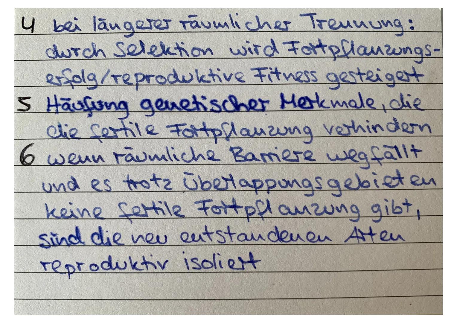 Sympatrische
Artbildung Adaptive
Radiation parapatrische
Atbildung Allopatrische
Artbildung Isolation -Genfluss innerhalb einer Population w