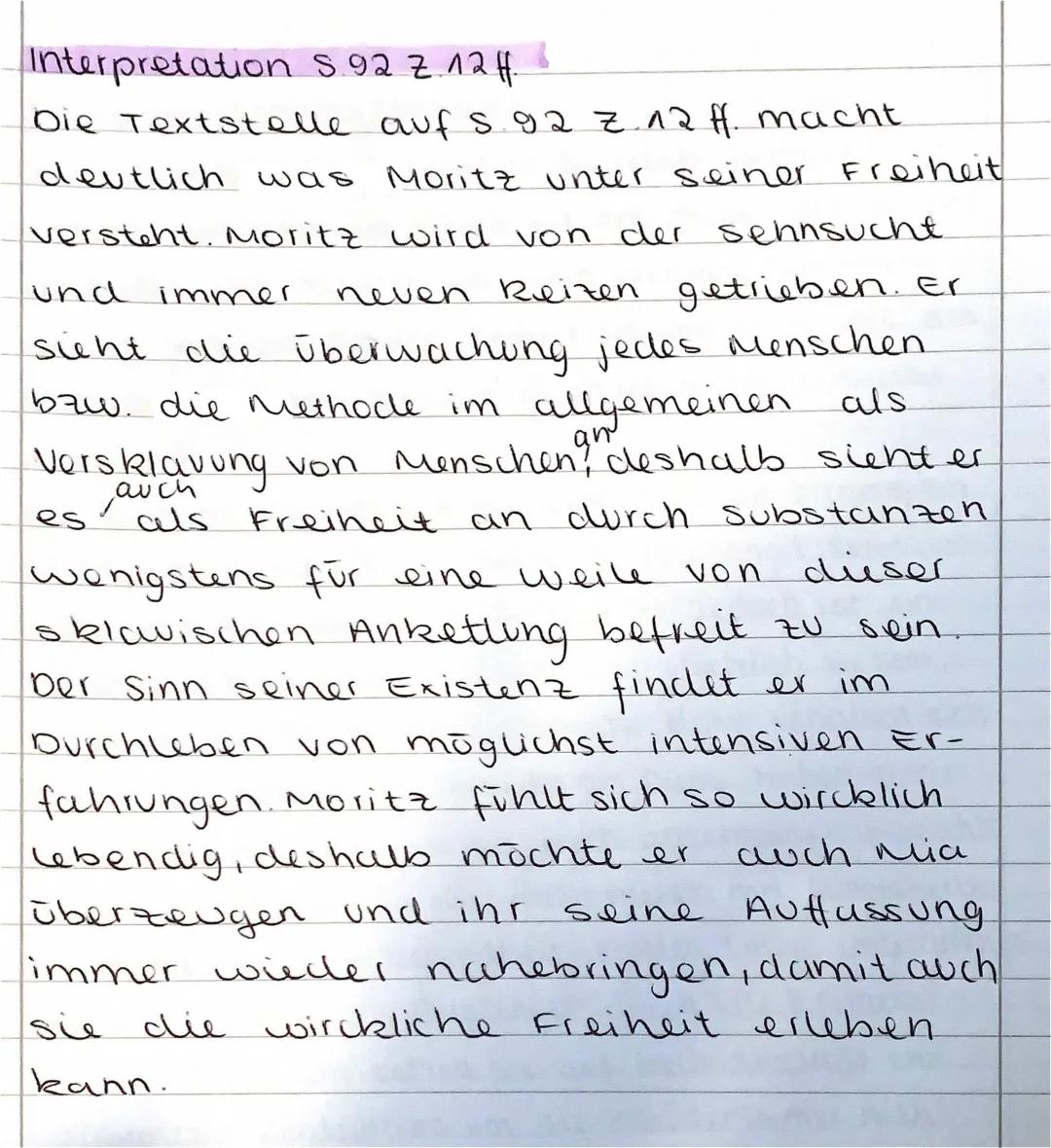 Corpus Delicti Zusammenfassung und Interpretation für Kinder