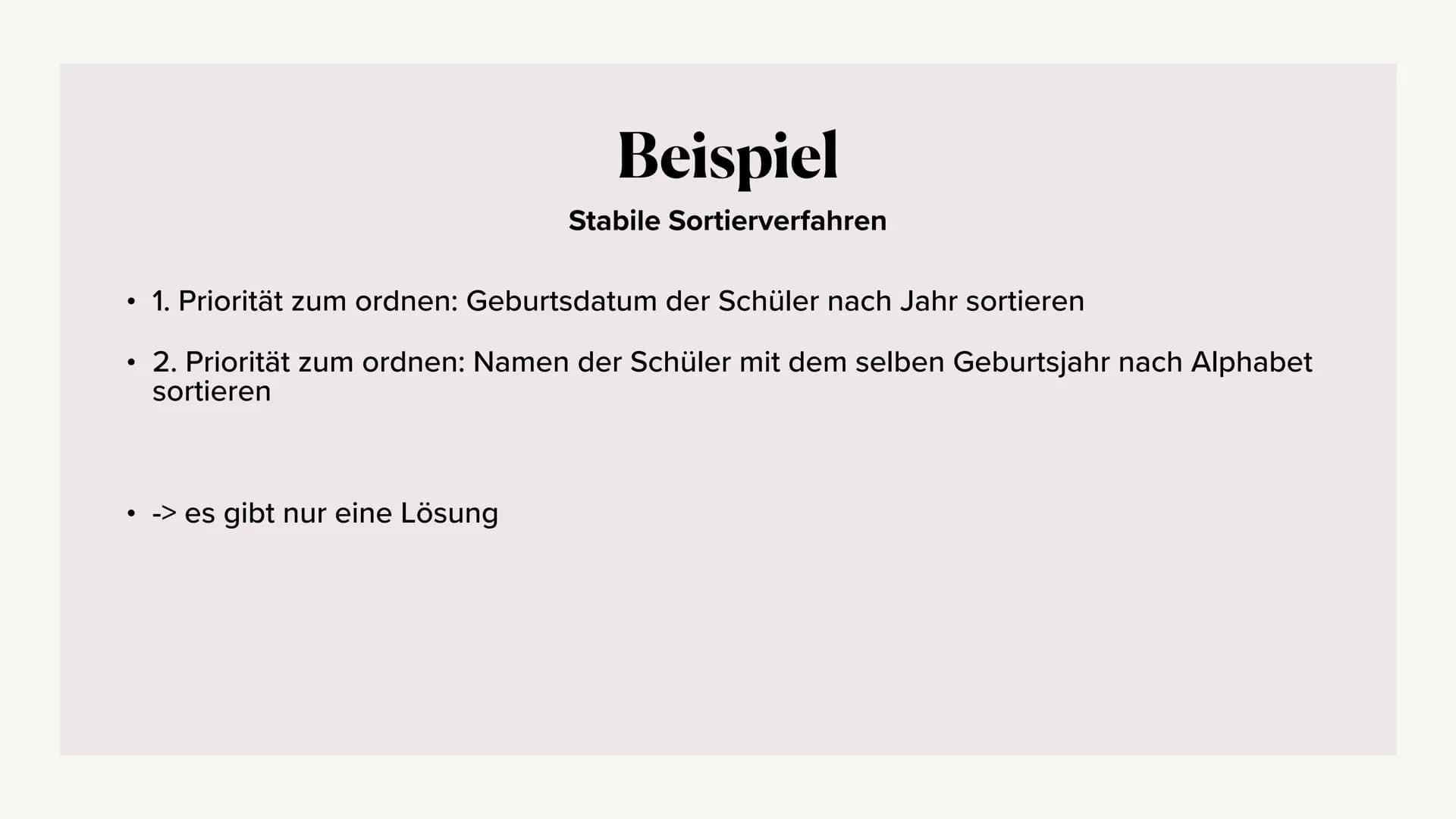 Sortieralgorithmen
Marsie Proppe (infs, Bode) Sortierverfahren in der Informatik
(eng.: sort algorithm)
Sortiert eine Reihe von Zahlen oder 