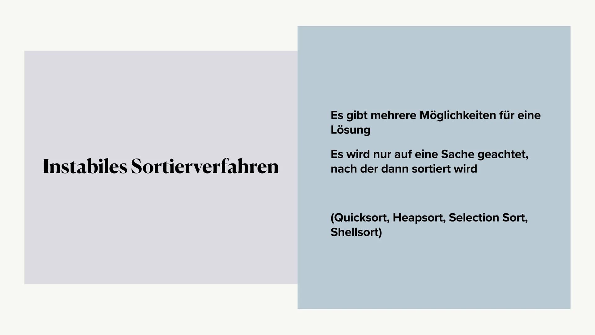 Sortieralgorithmen
Marsie Proppe (infs, Bode) Sortierverfahren in der Informatik
(eng.: sort algorithm)
Sortiert eine Reihe von Zahlen oder 