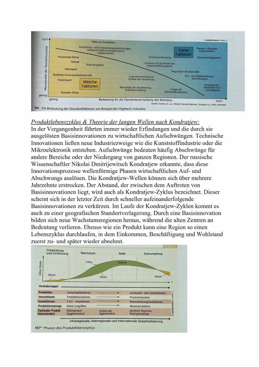 Bedeutungswandel von Standortfaktoren
Primärer Sektor (Urproduktion): Land- und Forstwirtschaft, Fischerei
Sekundärer Sektor (Güterproduktio
