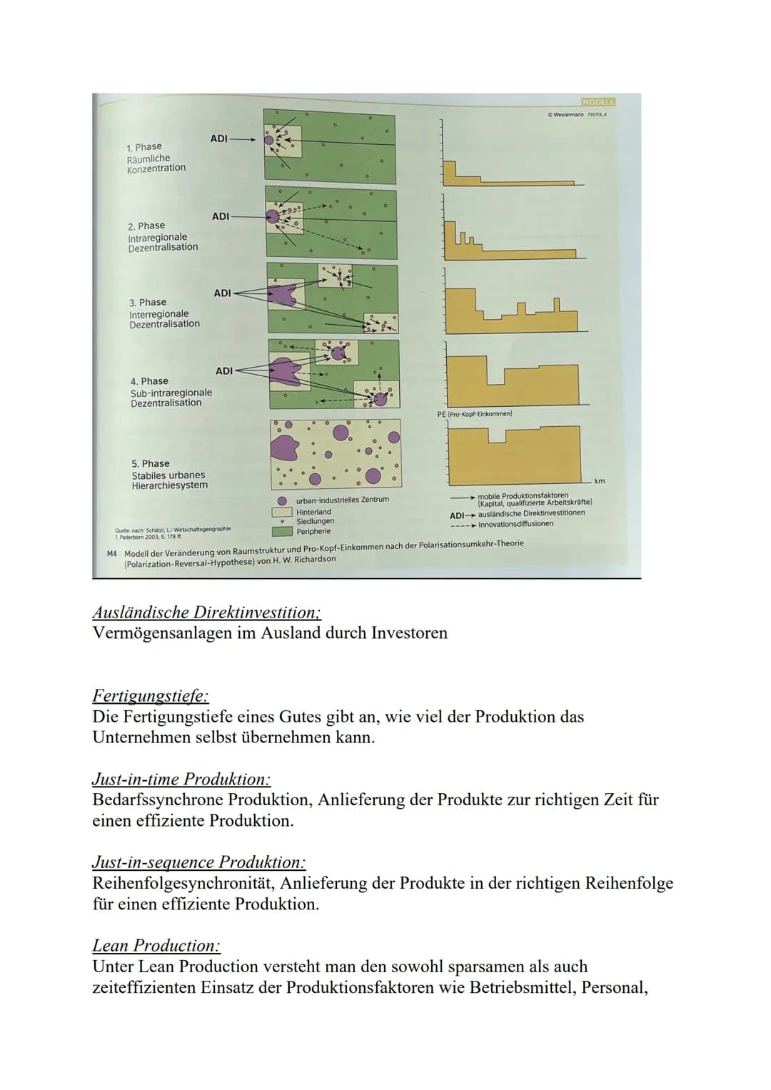 Bedeutungswandel von Standortfaktoren
Primärer Sektor (Urproduktion): Land- und Forstwirtschaft, Fischerei
Sekundärer Sektor (Güterproduktio