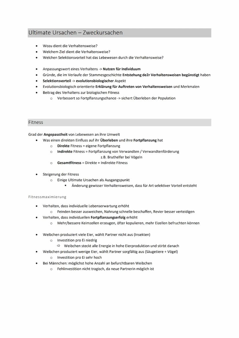 Verhaltensbiologie
Verhalten
Innere Reize
= Summe der Antworten auf innere und äußere Reize
= alle Interaktionen eines Lebewesens mit seiner