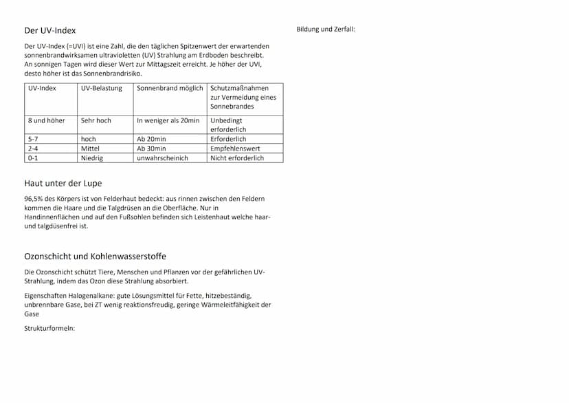 Sonnenbrand
Ursache: zu starke Sonneneinstrahlung
1. Grad: schmerzhafte Hautrötung
2. Grad: Blasenbildung
3. Grad: tiefgehende Zellschäden u