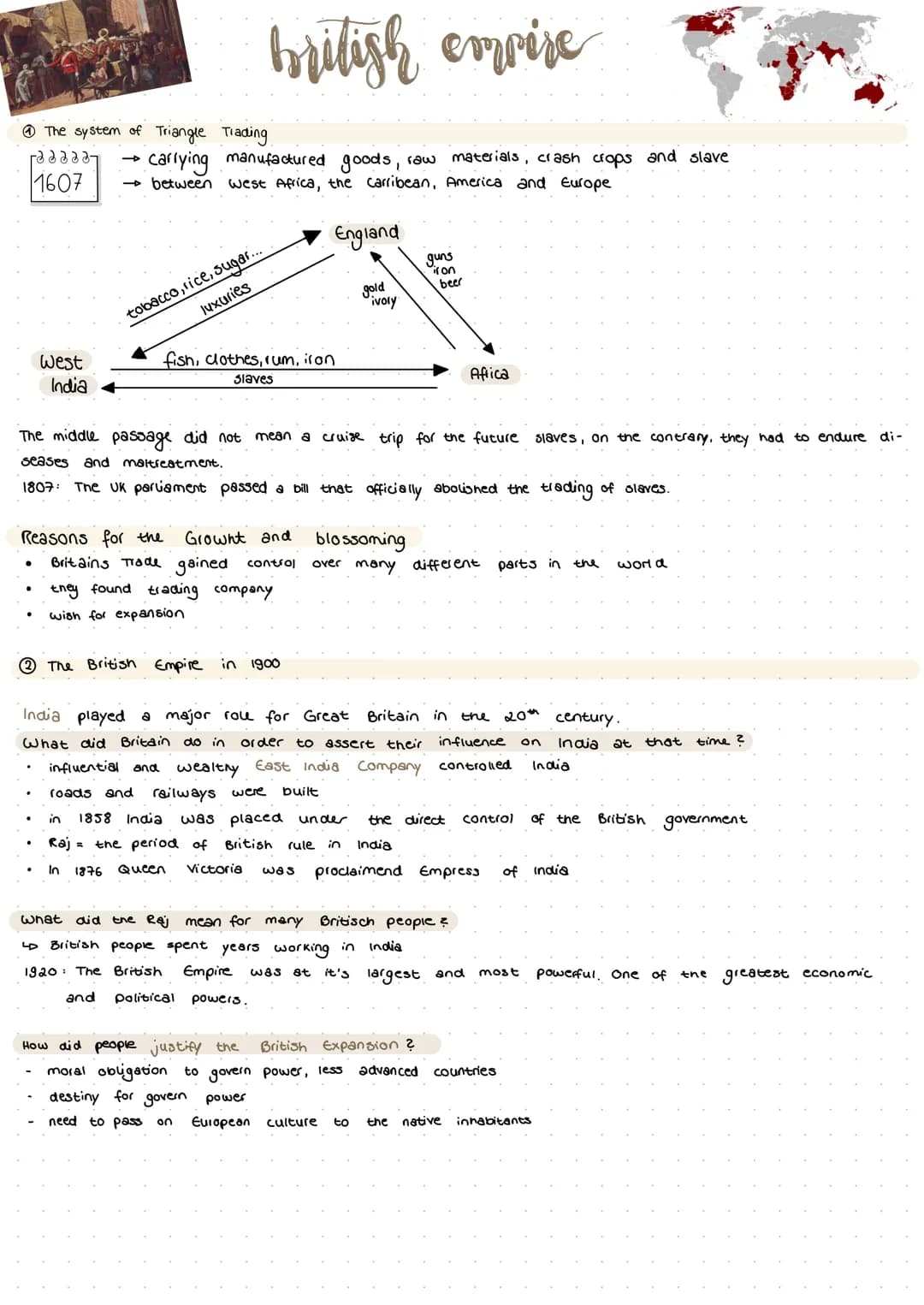 .
заааа-
1607
The system of Triangle
• carrying
→ between West Africa, the carribean, America and Europe
.
West
India
.
Reasons for the
brit