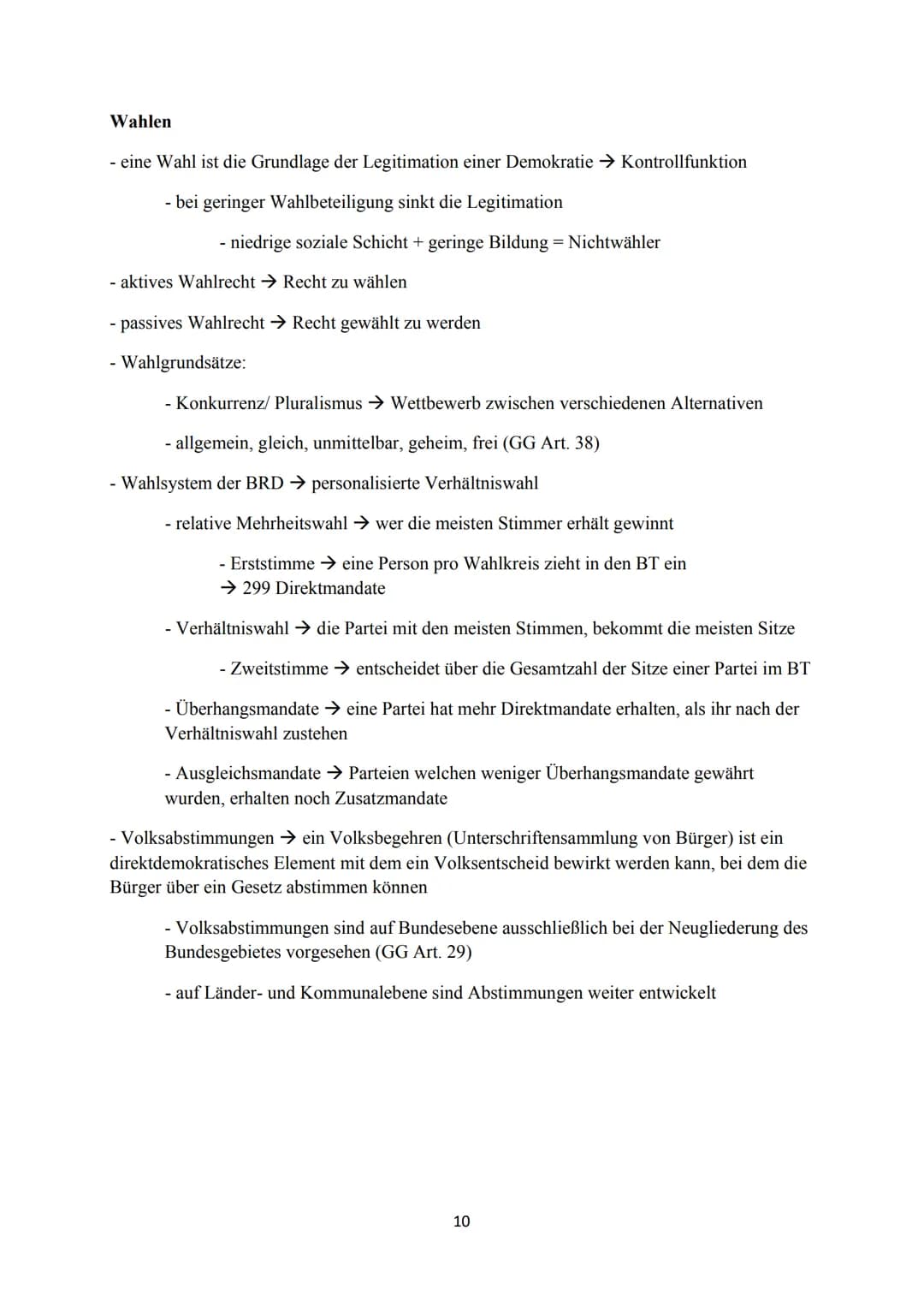 Vefassungsnorm und Verfassungsrealität
- Verfassungsnorm → im GG festgeschriebene Normen
- Verfassungsrealität → nicht alle Normen sind bzw.