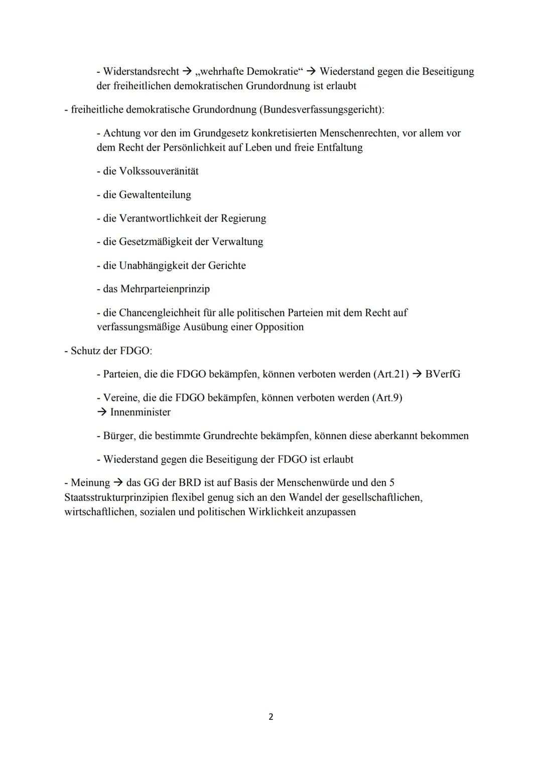 Vefassungsnorm und Verfassungsrealität
- Verfassungsnorm → im GG festgeschriebene Normen
- Verfassungsrealität → nicht alle Normen sind bzw.