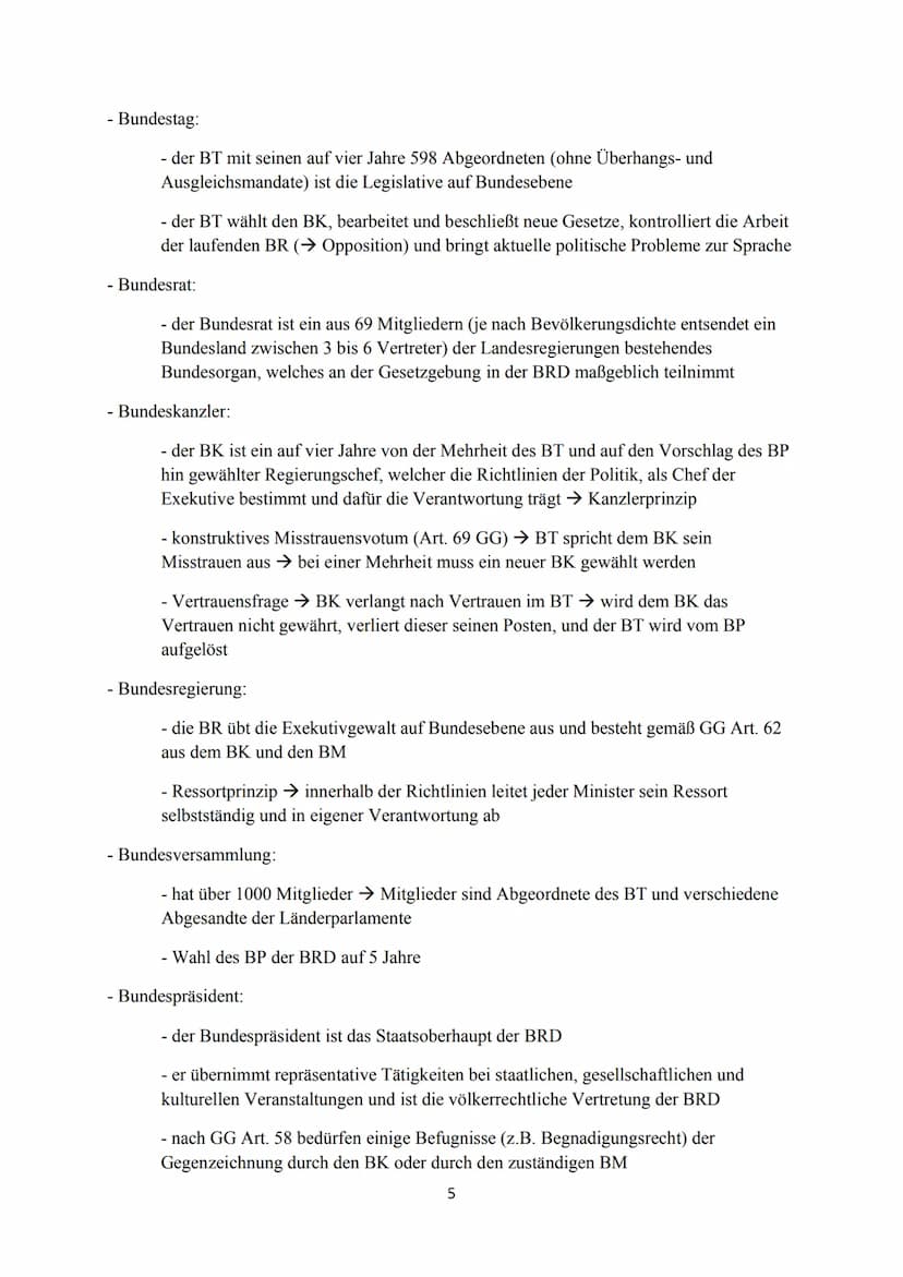 Vefassungsnorm und Verfassungsrealität
- Verfassungsnorm → im GG festgeschriebene Normen
- Verfassungsrealität → nicht alle Normen sind bzw.