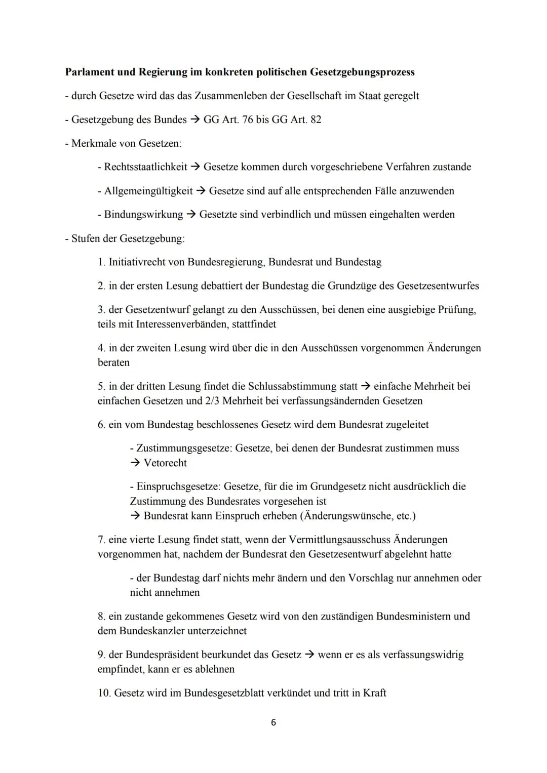 Vefassungsnorm und Verfassungsrealität
- Verfassungsnorm → im GG festgeschriebene Normen
- Verfassungsrealität → nicht alle Normen sind bzw.