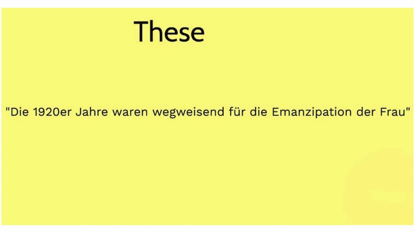Gliederung
Die Frau in den Goldenen Zwanzigern
Das
Arbeitsleben
Die Mode
Freizeit und
Lebensgefühl
FAZIT
Quellen Gliederung
1. These
2. das 