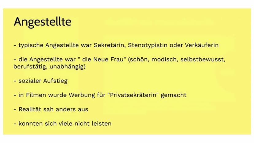 Gliederung
Die Frau in den Goldenen Zwanzigern
Das
Arbeitsleben
Die Mode
Freizeit und
Lebensgefühl
FAZIT
Quellen Gliederung
1. These
2. das 