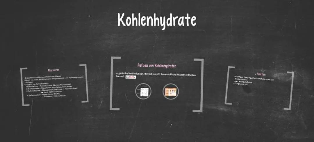 Kohlenhydrate: Einfach erklärt für Kids - Aufbau, Funktion und Eigenschaften