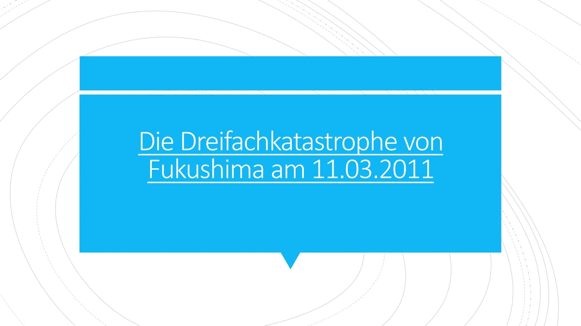 Die Dreifachkatastrophe von
Fukushima am 11.03.2011 Gliederung
1. Tōhoku-Erdbeben
2. Tsunami
3. Kernschmelzung
4. Auswirkungen
5. Fazit
6. Q