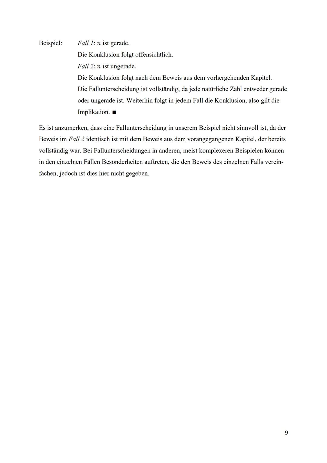 Bearbeitung des Kapitels ,,Logik und Beweise"
aus Daniel Griesers Werk:
,,Mathematisches Problemlösen und Beweisen. Eine
Entdeckungsreise in