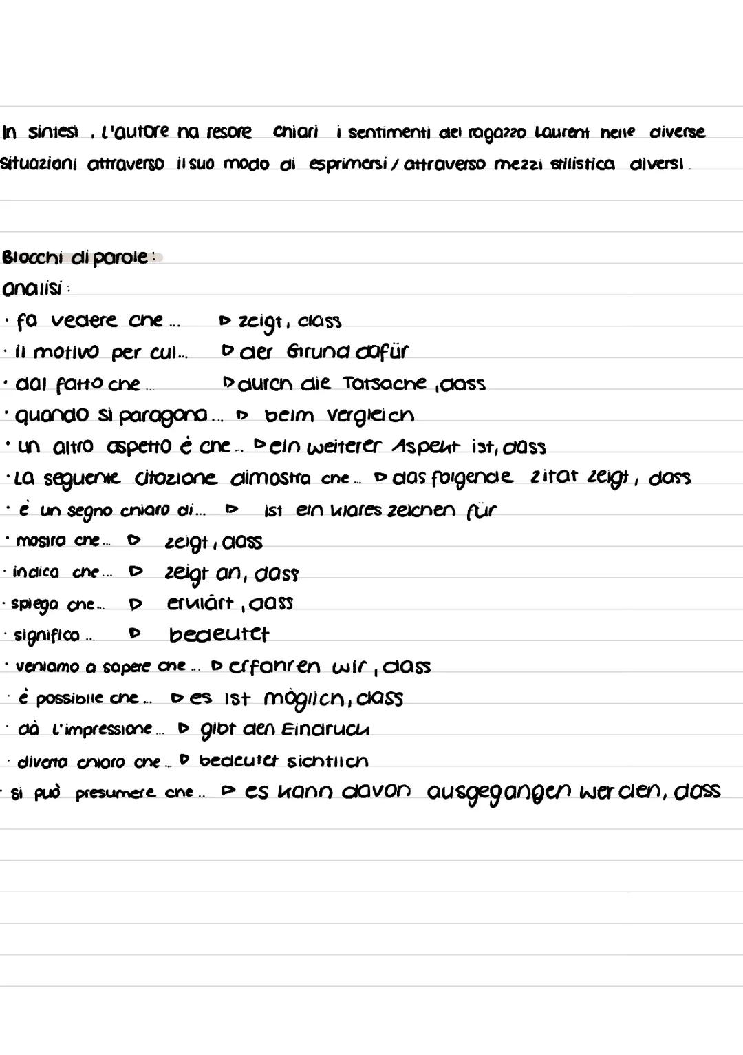 ANALISI
Einleitung:
Il testo con il titolo
Konnektoren:
quando
prima
poi
dopo
alla fine
-
wenn, sobald
- früner, vorner
• clann, danach
- da