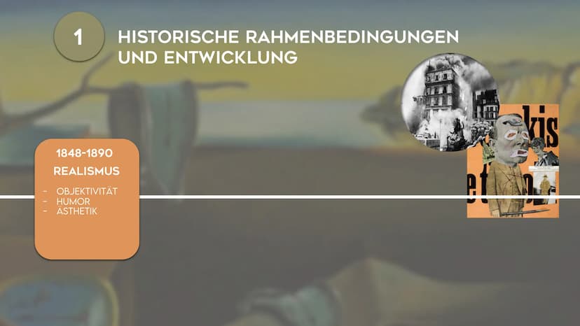 5
SURREALISMUS
NOEMI KIRCHNER - KUNST GK5 KL.13 GLIEDERUNG
1
HISTORISCHE RAHMENBEDINGUNGEN
UND ENTWICKLUNG GLIEDERUNG
1 HISTORISCHE RAHMENBE