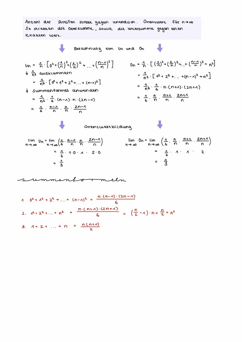 UNTERSUMME
معلمم مسمة
1
1
=
4 11
U₂₁ [²()² + ( )² + (-)²]
=
y
Untersumme U₁
Je größer die Anzahl
STREIFEN METHODE
des
4
14
64
UNTERSUMME
/ f