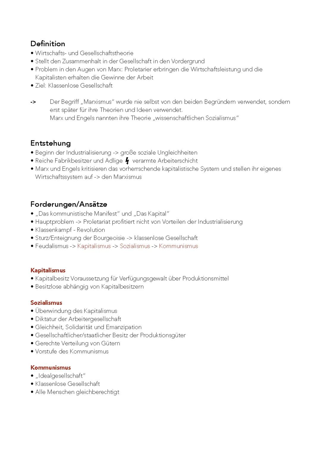 Marxismus und Kommunismus 