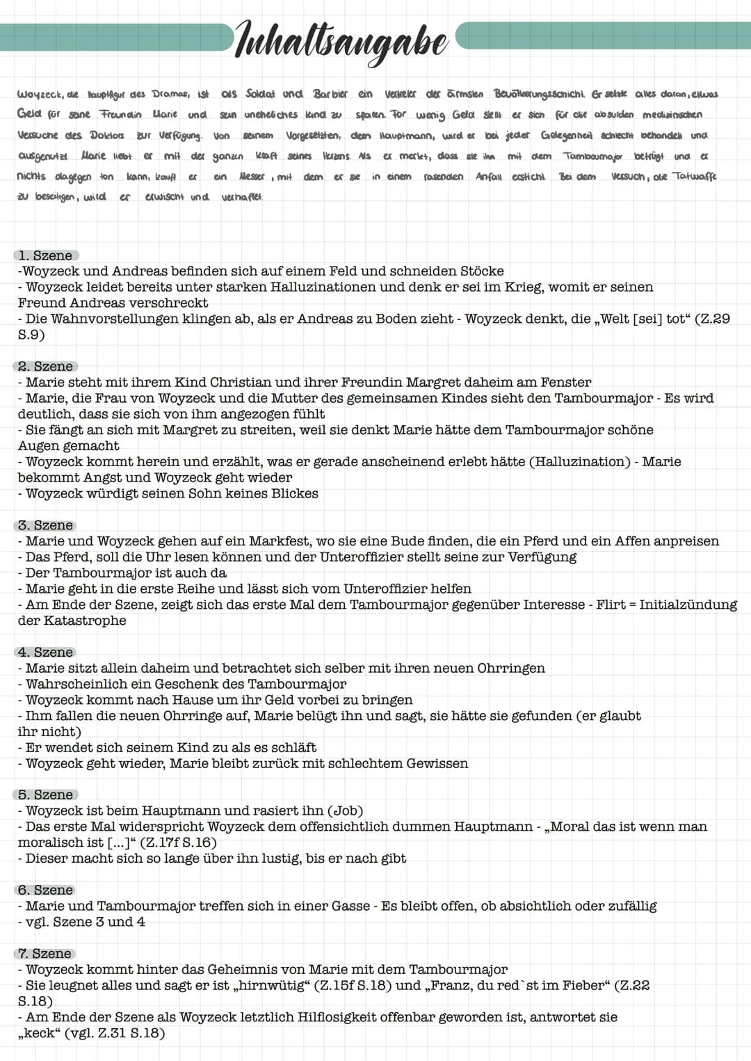 Einteilung
Woyzeck gehört zu der Galtung der Dramen -> Dramen fragment
von Georg Büchner verfasst
wahrscheinlich zwischen Juli und Oktober 1