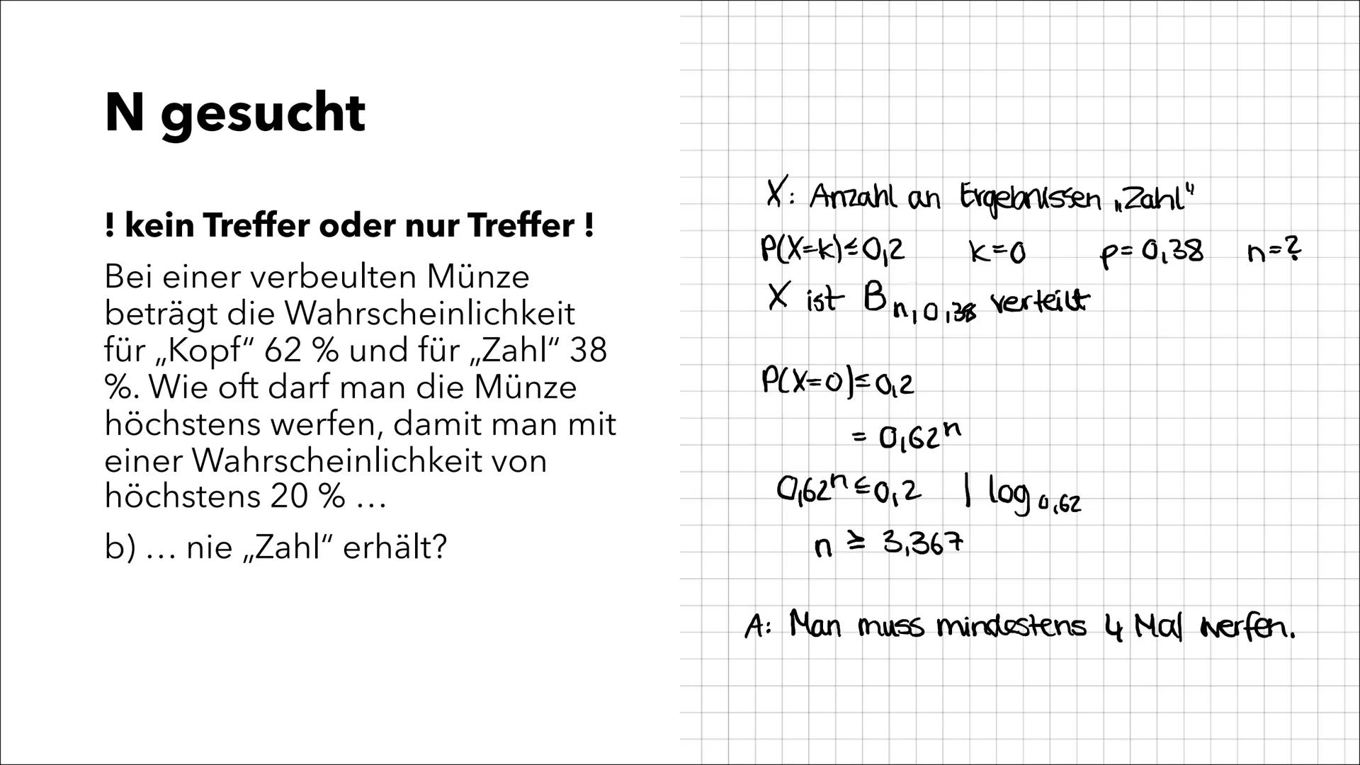 Problemlösen mit der
Binomialverteilung
Sophia Victoria Stähle
J2 Wie groß ist die Wahrscheinlichkeit, dass bei dreifachem
Drehen nie blau e