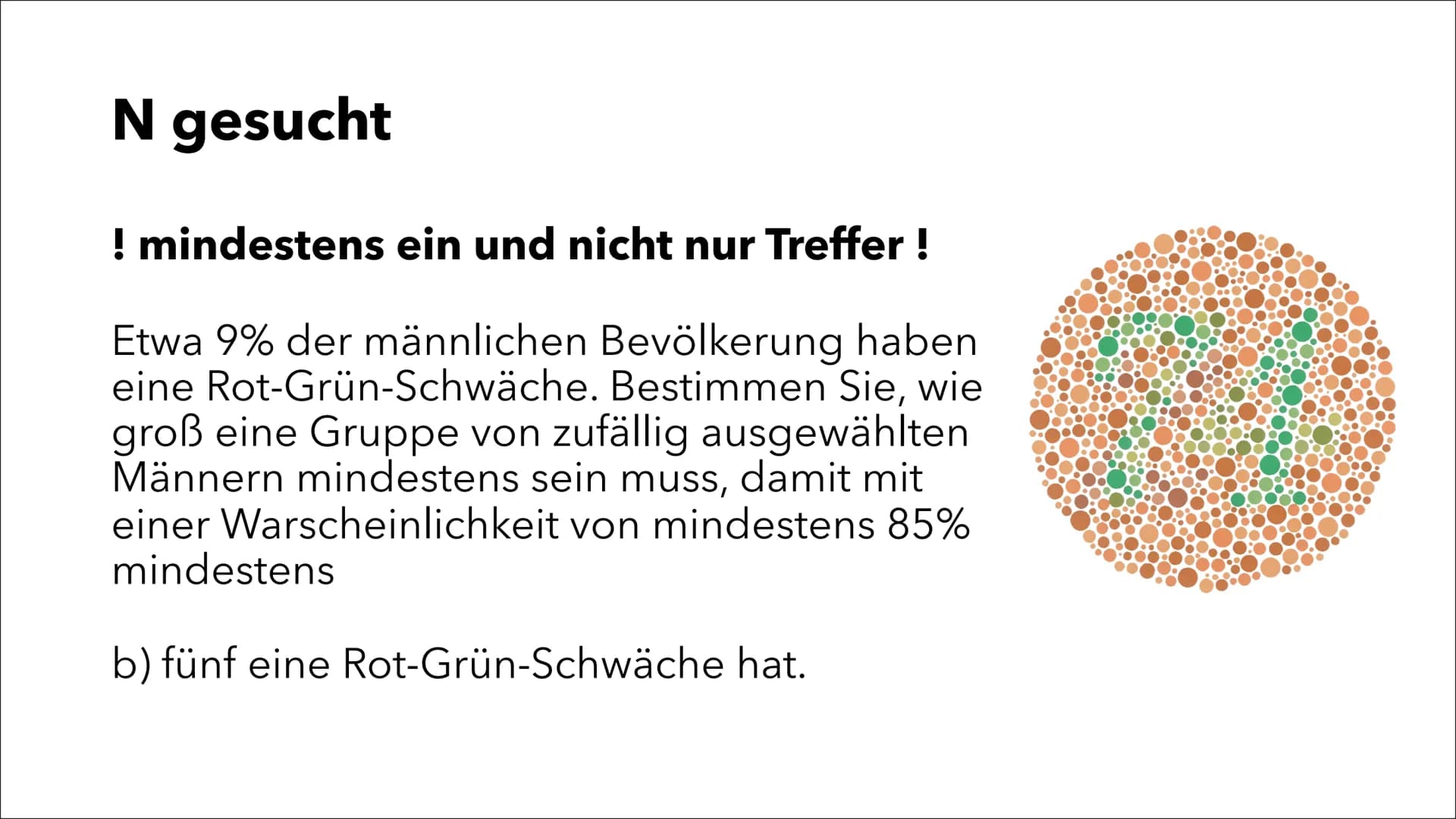 Problemlösen mit der
Binomialverteilung
Sophia Victoria Stähle
J2 Wie groß ist die Wahrscheinlichkeit, dass bei dreifachem
Drehen nie blau e