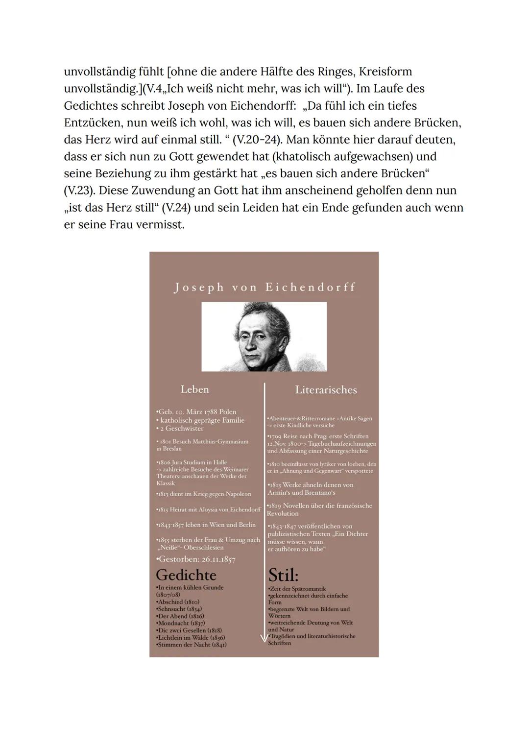 NBS
RÖDERMARK
Deutsch | Gk12e+f | LEM
LNW NR. 1
Thema:
Interpretation eines
romantischen Gedichts
Joseph von Eichendorff: Abend (um 1830)
Ge