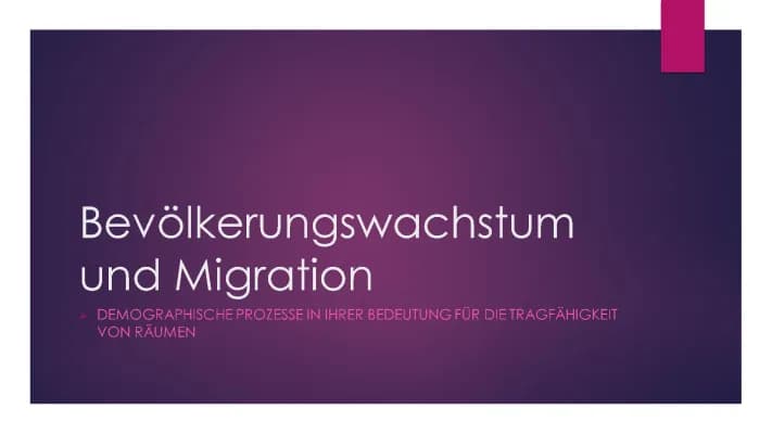 Know Bevölkerungswachstum und Migration thumbnail