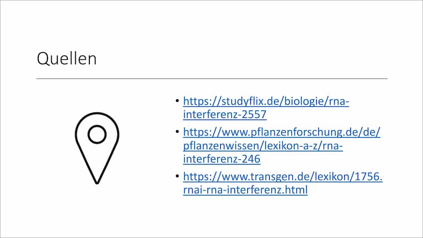 RNA
Interferenz
Von Lotta Inhalt
1. Was ist RNA Interferenz?
2. RNAi als Abwehrmechanismus
3. Kontrolle der Genexpression
4. Ablauf der RNAi