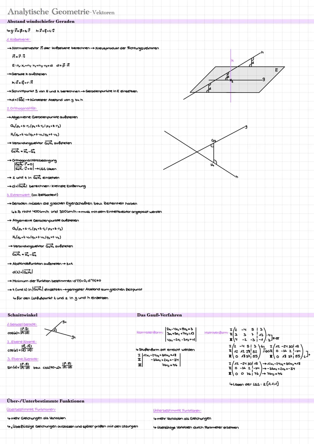 Analytische Geometrie-Vektoren
Dreidimensionales Koordinatensystem
Vektorentypen
Ortsvektor
Gegenvektor
Ebenen
Verbindungsvektor
Länge eines
