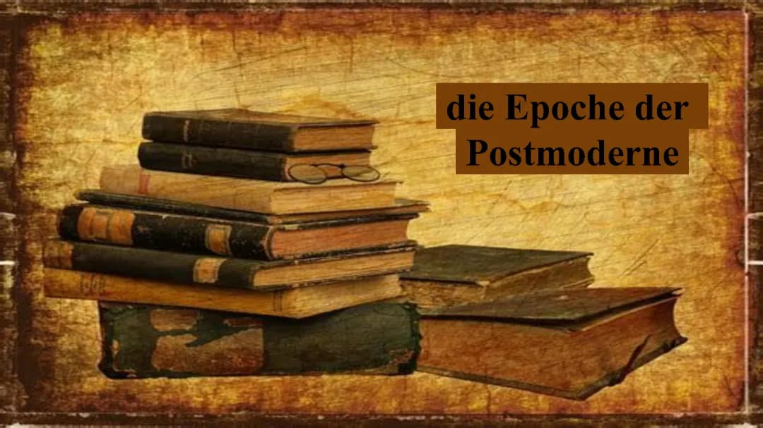 Postmoderne Literatur: Werke, Autoren und Merkmale erklärt