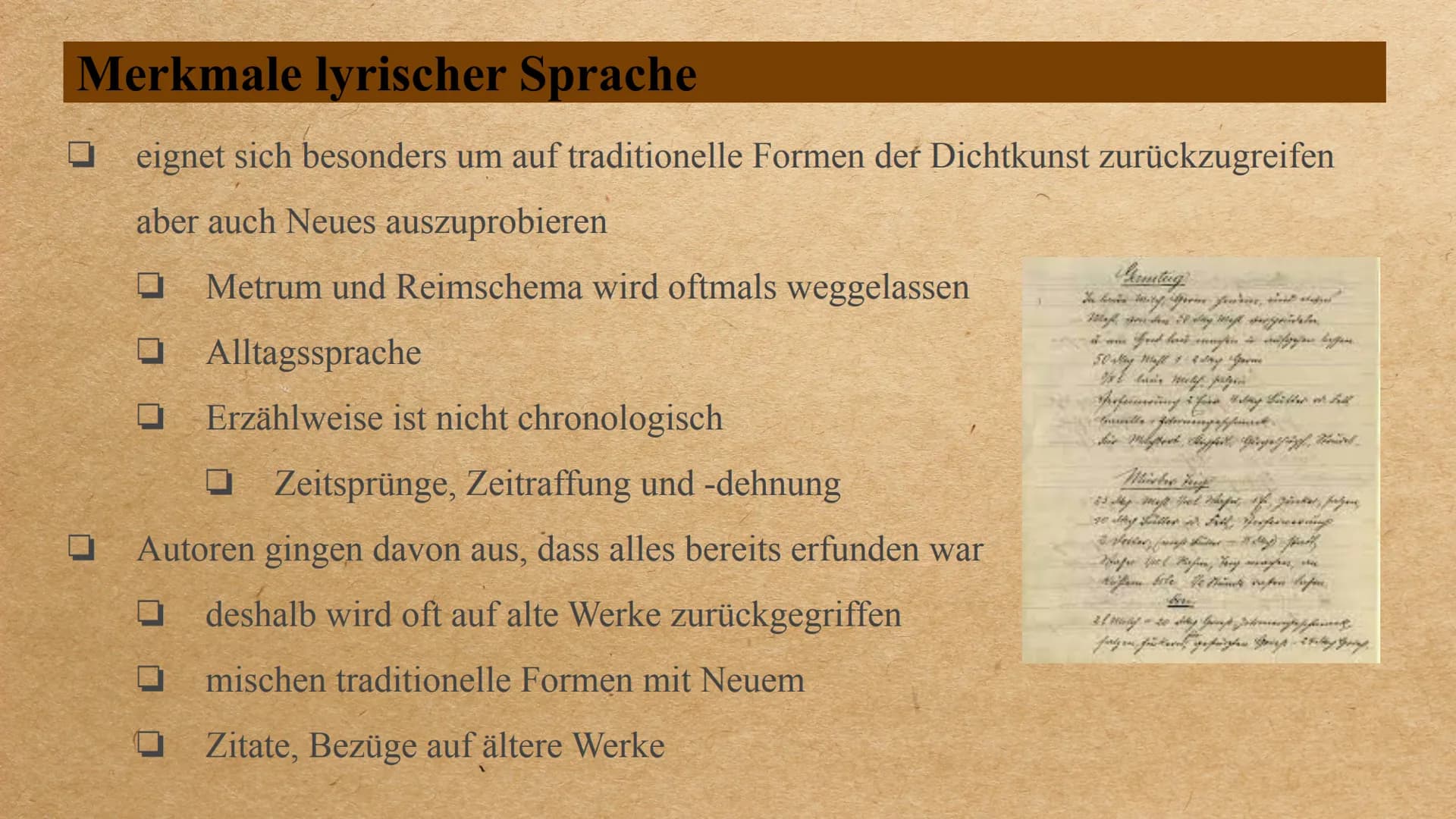 die Epoche der
Postmoderne Inhalt
0 0 0 0 0 0
allgemeingeschichtlicher Hintergrund
Welt- und Menschenbild
wichtige Motive/ Gestaltung der Th