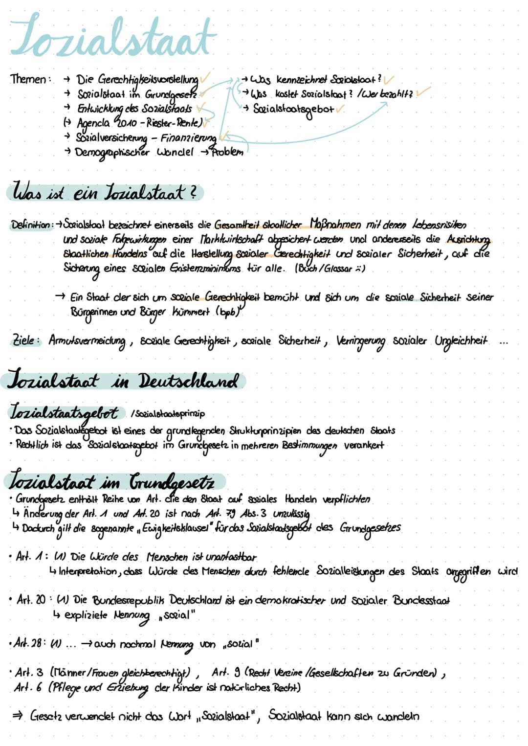 Sozialstaat Lozialstaat
➜
Themen: → Die Gerechtigkeitsvorstellung
→ Sozialstaat im Grundgesetz
Entwicklung cles Sozialstaats
Agencla 2010-Ri