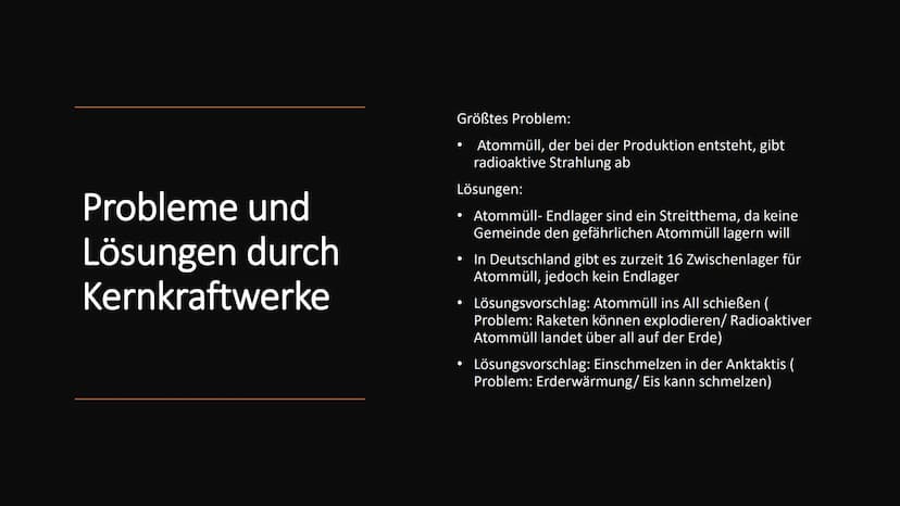 
<p>Ein Kernkraftwerk ist ein Wärmekraftwerk, das elektrische Energie durch kontrollierte Kernspaltung gewinnt. Die erste nukleare Kettenrea