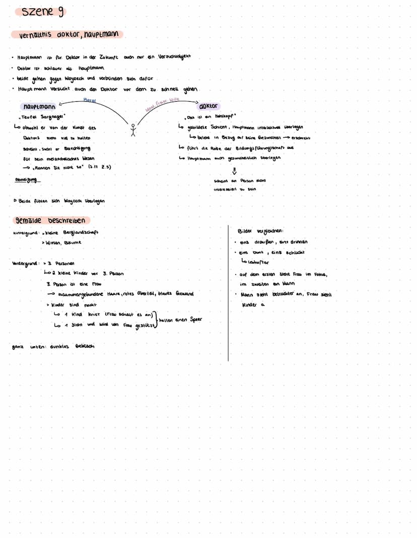 Beziehung zwischen Woyzeck -Marie - Tambourmajor
Tambourmajor ist/kann:
• attraktives Außeres (s.7)
• sexuelle Befriedigung
• Aufmerksamkeit