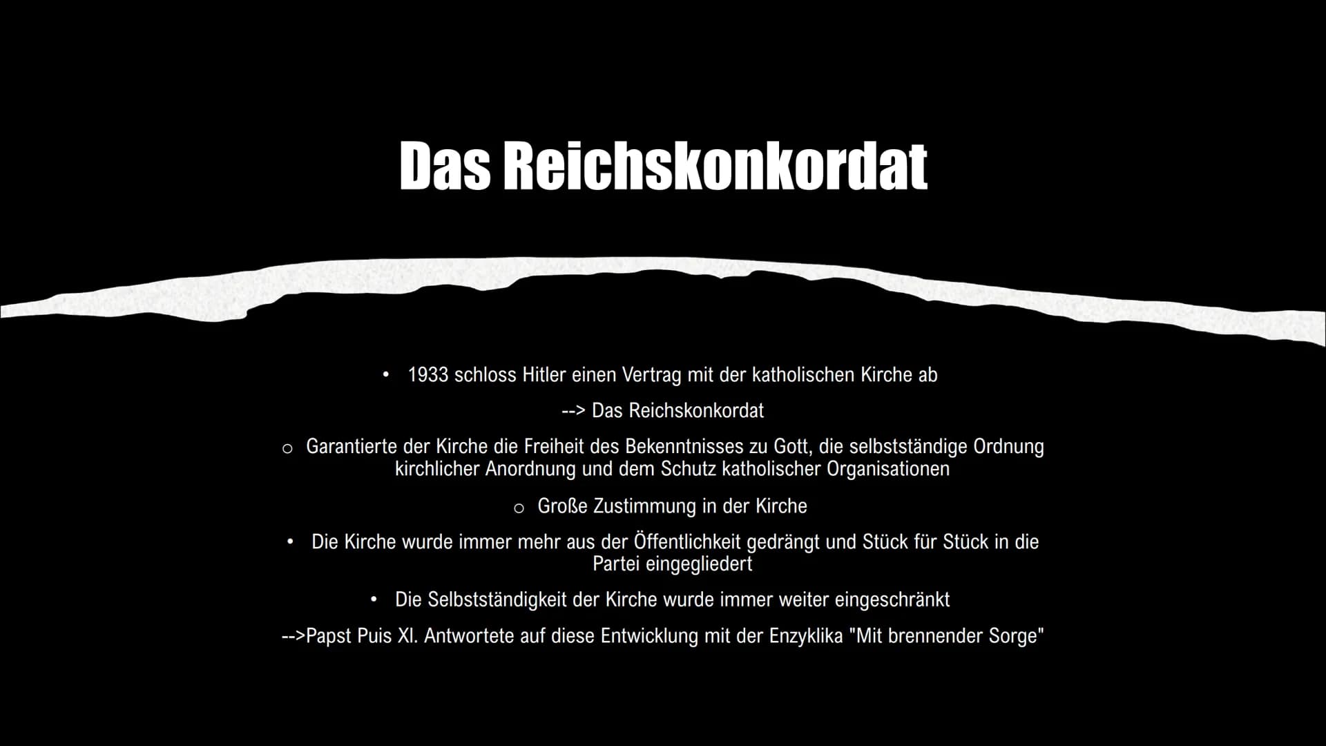 Kirchen in der
NS-Zeit
TRAGOENCEGA ●
●
●
• Die evangelische Kirche
●
Das Reichskonkordat
Inhaltsverzeichnis
●
Hitlers Vorstellung zur Kirche