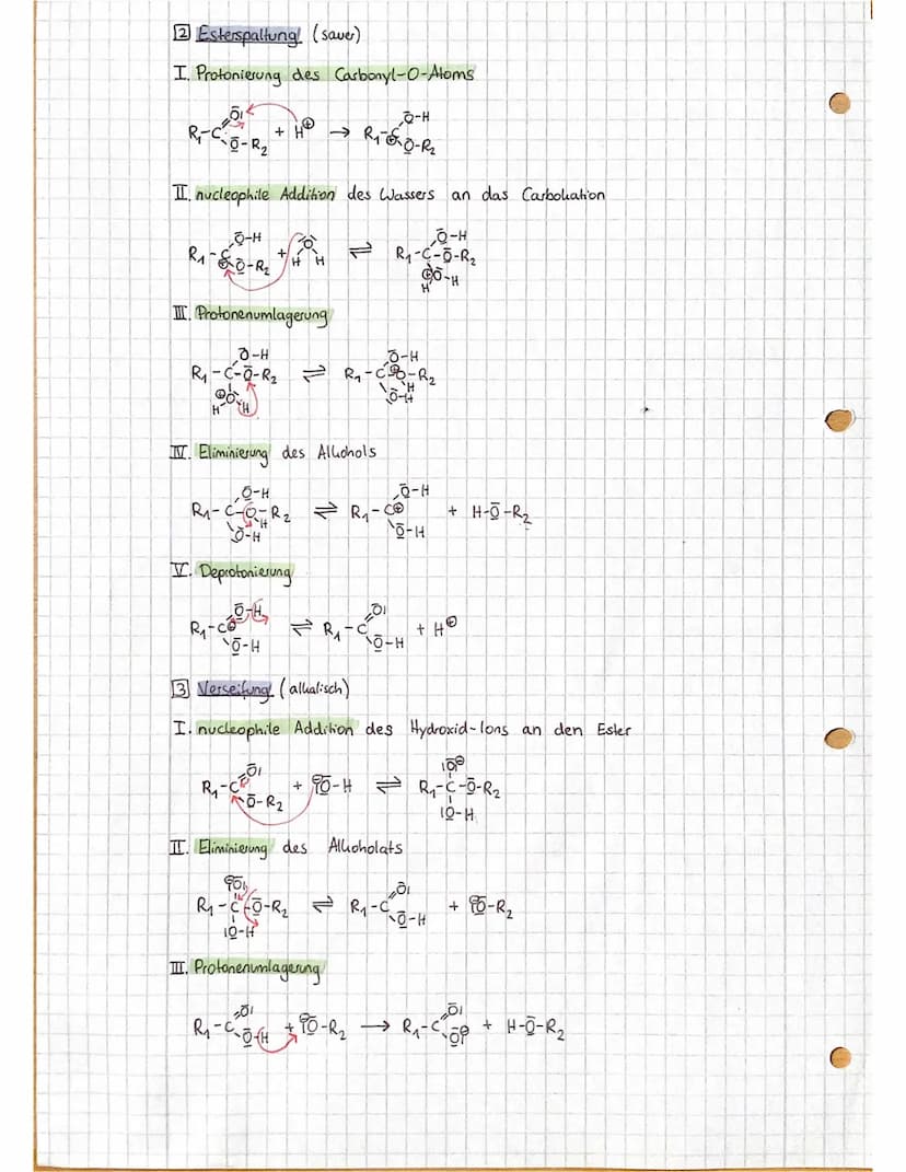 Ester
Gleichgewichtsrealition: Massenwirkungsgesetzl
c(Ester) c(Wasser) = Wert >1 → chemisches Gleichgewicht
K= c(Säure). C(Alhohol)
liegt a