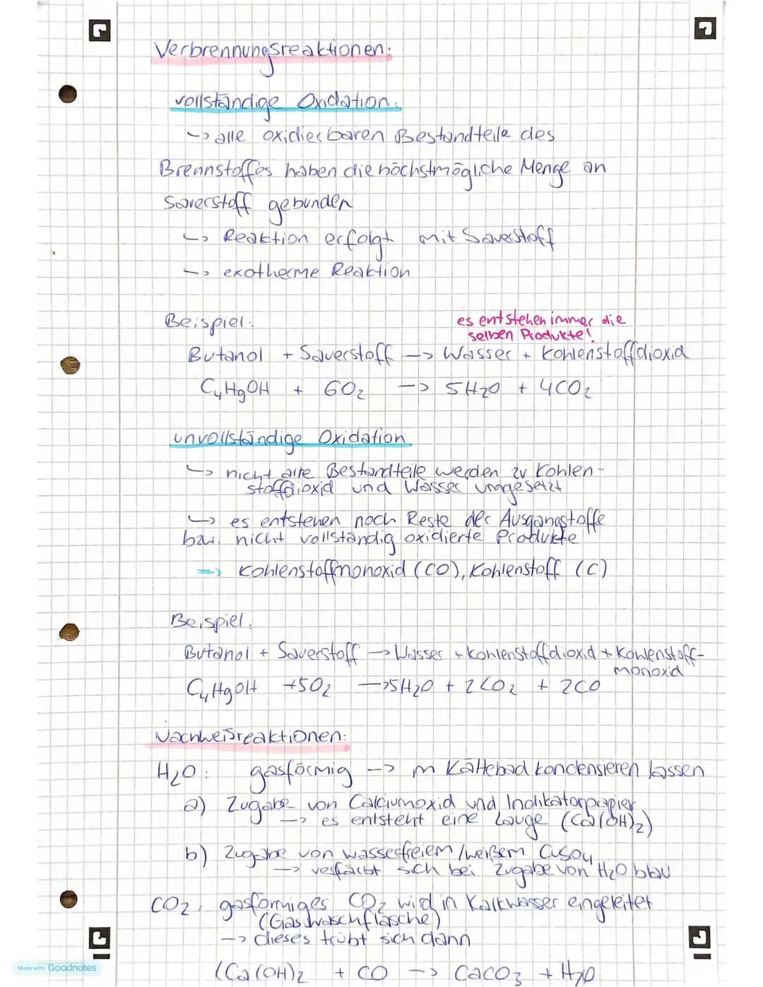 IG
Made with Goodnotes
Kohlen
Se
Stoffe
-Bindungsarten, Oxidationszahlen
-Stoffichissen Übersicht
- Verbrennungsreaktionen Nachweis H₂O, CO₂