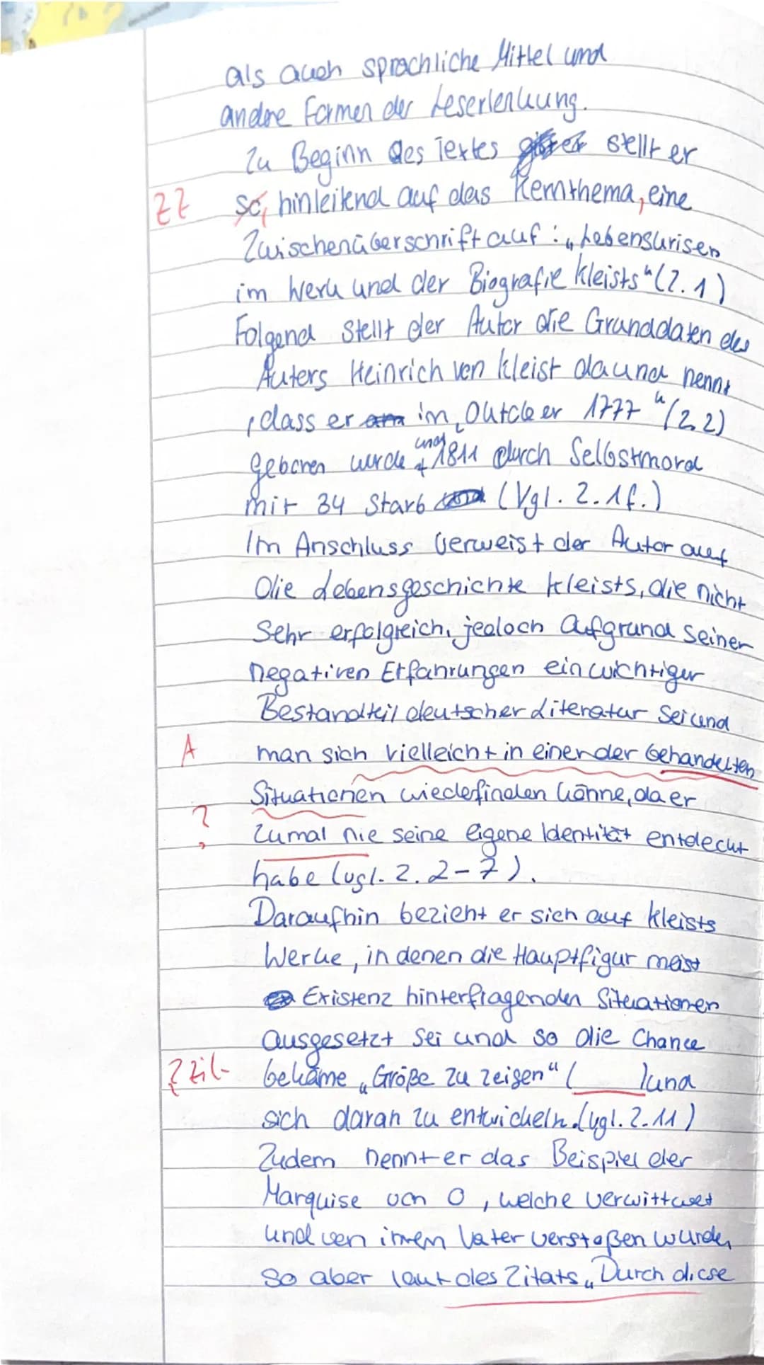 /Dev
Deut
ur Nr. 2
15
20.12.2024
g" von Heinrich von Kleist
it Bezug auf einen literarischen Text
Aufgabenstellung:
1. Stellen Sie Schedes A