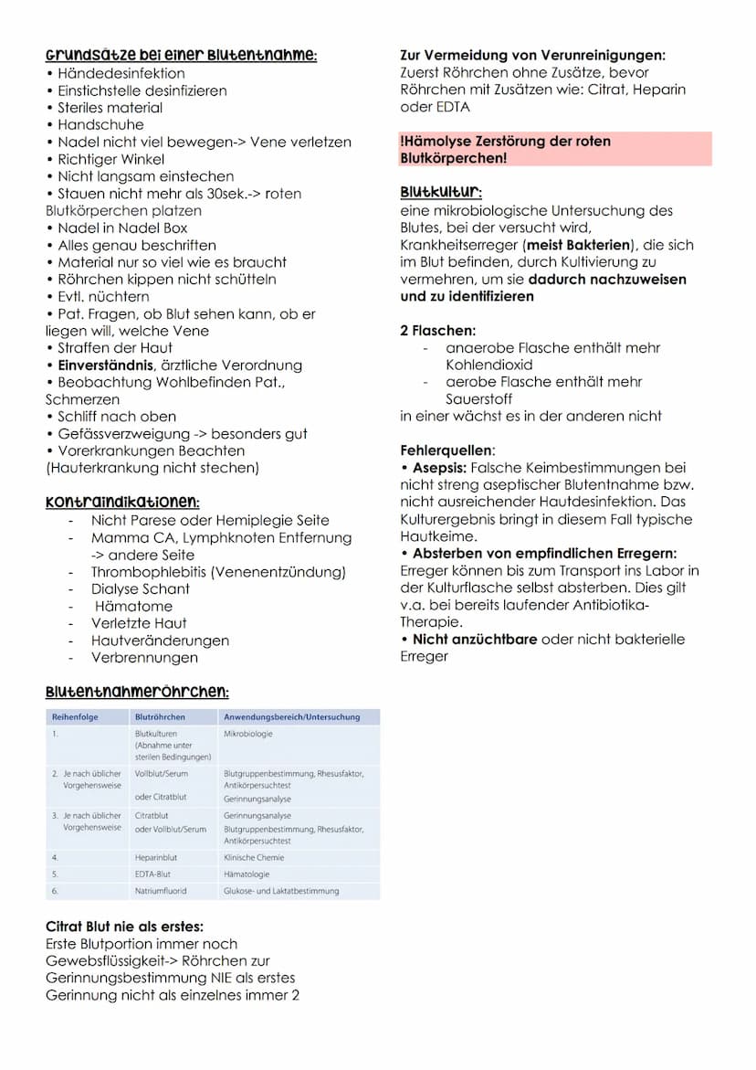 BLUTENTNAHMEN D.2
Herz-Kreislauf-system
Diastole:
entspannt -> Klappen gehen auf
-> Kammer füllt sich
Systole:
BD mit wieviel Kraft komm Blu