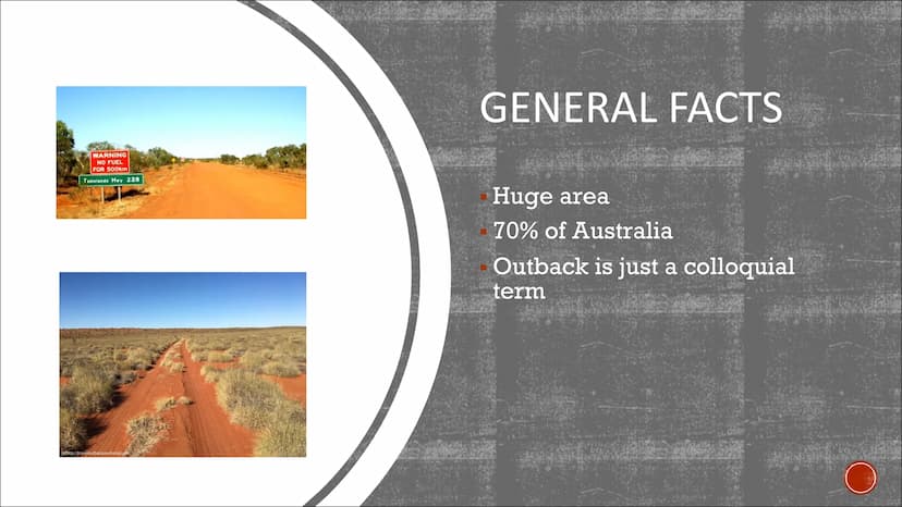 THE OUTBACK
Australia Text
Hello class ... and Mr/Mrs.... Today I present you something abouth the Outback.
I present you the thems General 