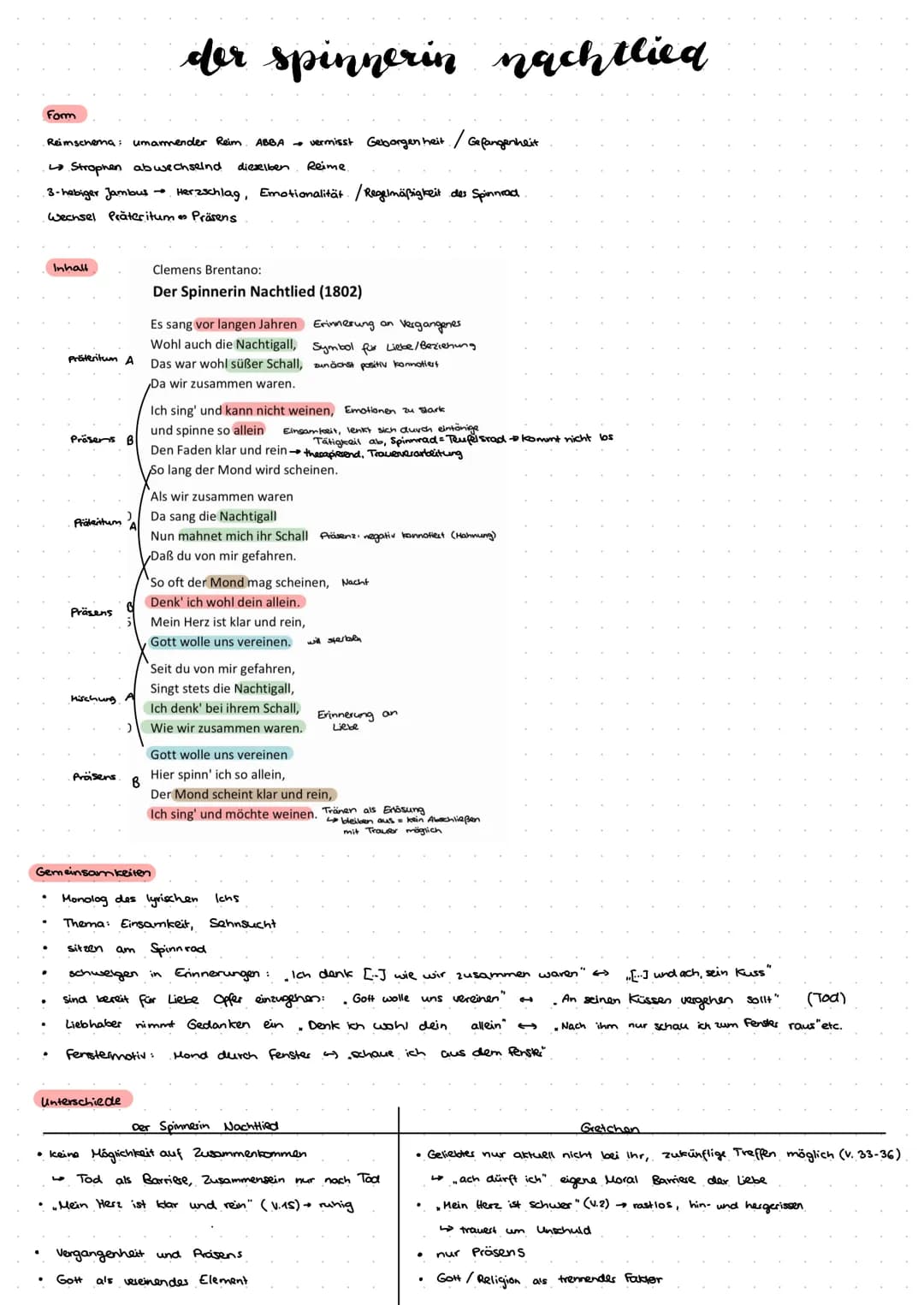 Form
Reimschema: umarmender Reim ABBA → vermisst Geborgenheit /
↳ Strophen abwechselnd
dieselben
Reime.
3-hebiger Jambus → Herzschlag, Emoti