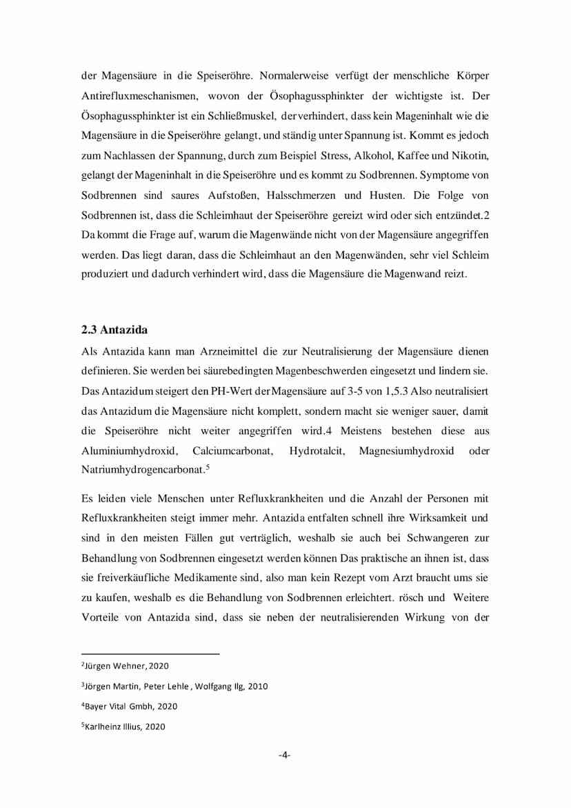 Gymnasium
2021 Q1
Facharbeit im Grundkurs Chemie
Die Wirkungsweise
einer Magentablette, anhand der titrimetrischen
Bestimmung der basischen 