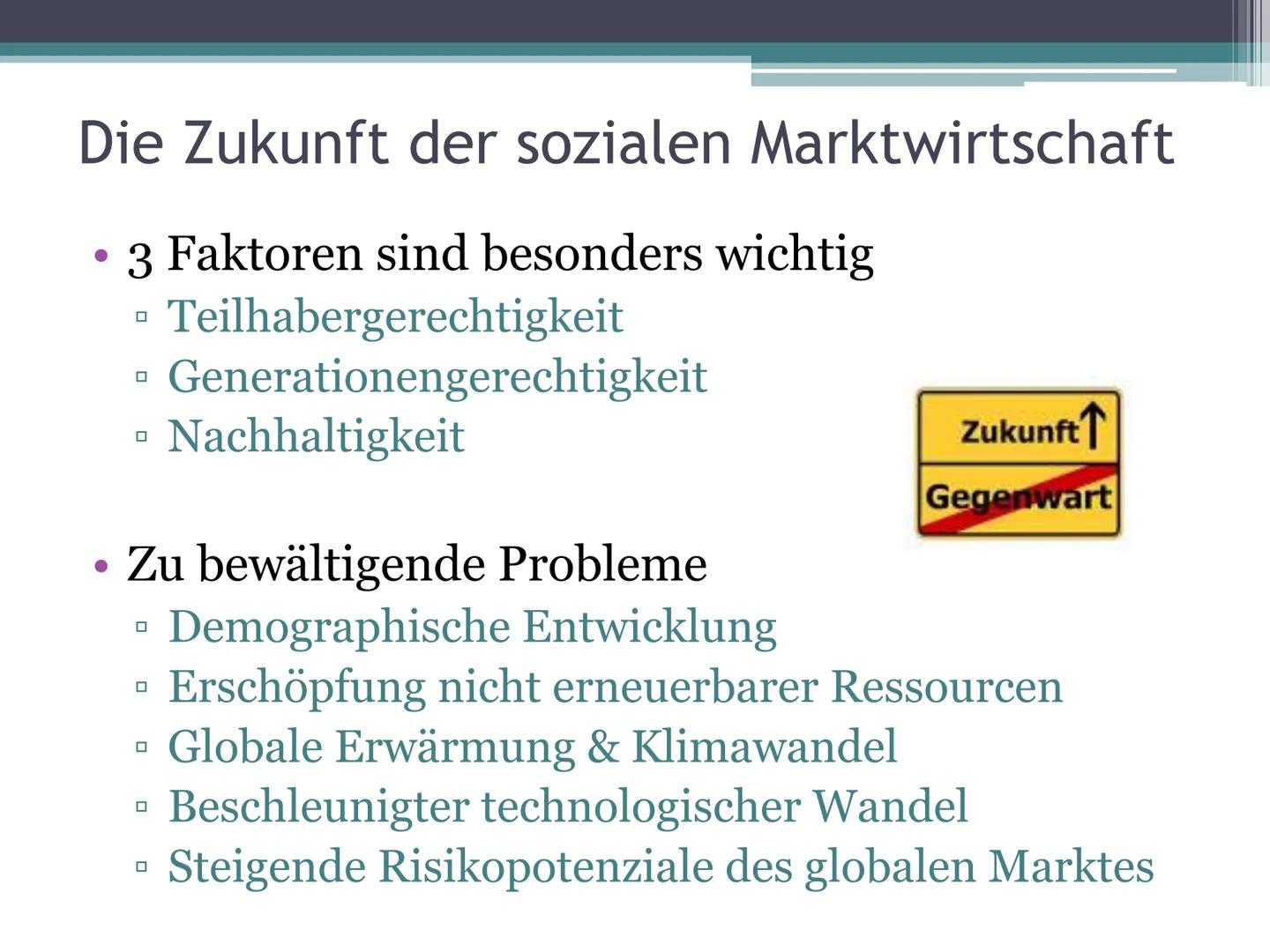 Soziale Marktwirtschaft in
Deutschland
Wohlstand für alle? Freiheit
Ķ
Fortschritt
Sicherheit
SAFETY
FIRST!
WOHLSTAND FÜR ALLLE
Gerechtigkeit