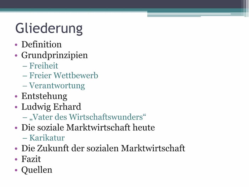 Soziale Marktwirtschaft in
Deutschland
Wohlstand für alle? Freiheit
Ķ
Fortschritt
Sicherheit
SAFETY
FIRST!
WOHLSTAND FÜR ALLLE
Gerechtigkeit