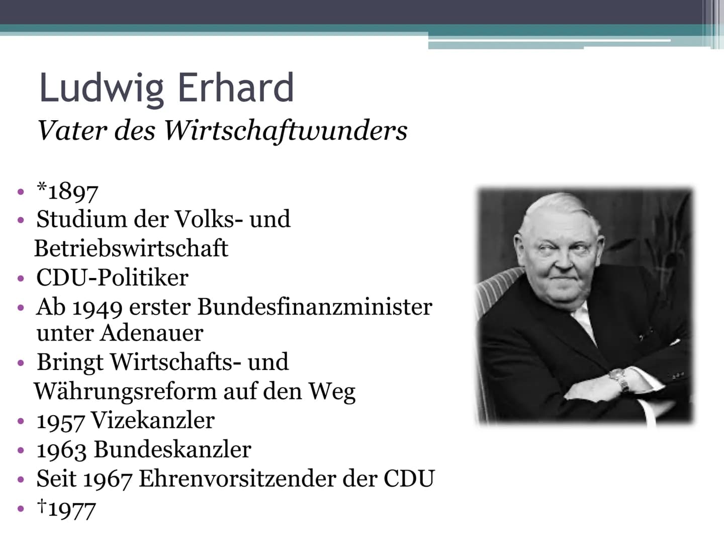 Soziale Marktwirtschaft in
Deutschland
Wohlstand für alle? Freiheit
Ķ
Fortschritt
Sicherheit
SAFETY
FIRST!
WOHLSTAND FÜR ALLLE
Gerechtigkeit