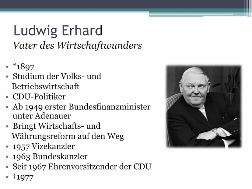 Soziale Marktwirtschaft in
Deutschland
Wohlstand für alle? Freiheit
Ķ
Fortschritt
Sicherheit
SAFETY
FIRST!
WOHLSTAND FÜR ALLLE
Gerechtigkeit